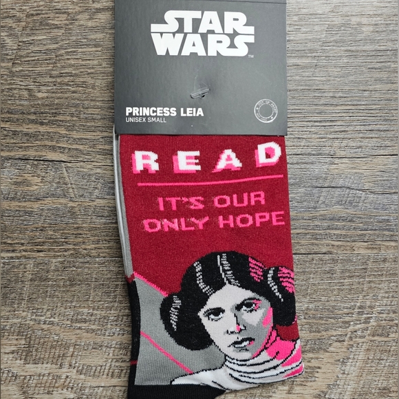 Star Wars Accessories - NWT Unisex Princess Leia Socks E